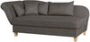 Selma Recamiere mit Armteil links klappbar Flachgewebe Braun Buche Natur Bild 2