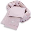 Loolay Kuschelnest BABYNEST + DECKE + Kissen Babyausstattung Baumwolle & Samt Velours, (MUSTER: ROSA Samt Velour/ Mini PUNKTE Rosa, 3-tlg, Liebevoll handgefertigt Nestchen! Geborgenheit Komfort für Neugeborene), Premium Ausstattung - 100% Europäische S... Bild 2