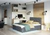 Boxspringbett MILTON 140x200 cm Grau Bild 2