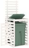 vidaXL Mülltonnenbox Weiß 84x90x128,5 cm Massivholz Kiefer 825101 Bild 4