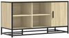 vidaXL Schuhbank Sonoma-Eiche 100x40x53,5 cm Holzwerkstoff und Metall 849215 Bild 2