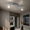 LED Deckenleuchte, chrom, Spots beweglich, L 44,5 cm Bild 4
