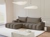 Selsey 'Dandelino' Ecksofa mit Schlaffunktion, Stauraum und Samtbezug, dunkelbeige, links, 80 x 275 x 168 cm Bild 3