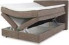 Jockenhöfer 'Arabella' Boxspringbett, 140x200 cm, Cord Taupe Bild 3