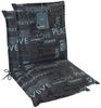 LILENO HOME Polsterauflage Niedriglehner, bequeme Sitzauflage für Gartenstühle, Stuhlkissen, (2 St, 2er Set), Gartenstuhl Auflage Letter Anthrazit, Sitzpolster waschbar Bild 2
