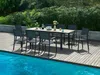 Vente-unique - MACILA Garden dining set Metall Grau - B 90 cm60 cm x H 74 cm89 cm x L 230 cm170 cm57 cm Bild 3