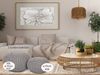 Amagohome Sitzhocker, Pouf, XXL Baumwolle, Hellgrau, ø 55 cm Bild 3