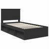 vidaXL Bettrahmen Schwarz 100 x 200 cm Massives Kiefernholz 3411047 Bild 4