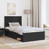 vidaXL Bettrahmen Schwarz 100 x 200 cm Massives Kiefernholz 3411047 Bild 3