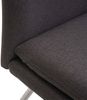 Sitzbank HWC-H70, Esszimmerbank Bank Polsterbank, Rückenlehne Stoff/Textil Edelstahl gebürstet ~ grau-braun 180cm Bild 5