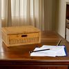 Krines Home Aufbewahrungskorb Flacher Korb mit Deckel Rattan geflochten Regalkorb Aufbewahrungsbox Bild 4