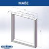 DanDiBo 2x Tischbeine Edelstahl 72 x 60 cm Tischgestell Höhenverstellbar 96673 Tischfüße Möbelfüße Tischkufen Esstisch Beine Bild 3