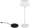 Akku LED Tischleuchte SUAREZ kabellos für Innen & Außen, Weiß - Höhe 39cm Bild 2