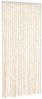 vidaXL Fliegenvorhang Beige und Weiß 90x220 cm Chenille 377342 Bild 2