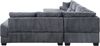 ATLANTIC home collection Wohnlandschaft Miron, U-Form, Breite: 332cm, weicher XXL-Cordbezug, inklusive 6 Zierkissen Bild 4