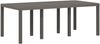 vidaXL Garten Essgruppe mit Kissen 7 pcs Hellgrau und Taupe PP 3430085 Bild 5