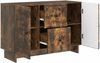 vidaXL Sideboard Geräucherte Eiche 89 x 34,5 x 60 cm Holzwerkstoff 893970 Bild 3