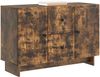 vidaXL Sideboard Geräucherte Eiche 89 x 34,5 x 60 cm Holzwerkstoff 893970 Bild 2