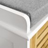 SoBuy FSR23-K-WN Schuhbank, MDF, Lackiert, Weiß, 69 x 43 x 34 cm Bild 4