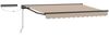 vidaXL Elektrische ausziehbare Markise Beige und Anthrazit 3 x 2,5 m 3422010 Bild 2