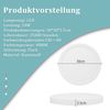 ZMH LED-Deckenleuchte, 24 W, 4000 K, 30 cm, Schlafzimmer, flacher Durchmesser, weiß, rund, Küchenlampe, Badezimmer, für Badezimmer, Flur Bild 4