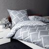Janine Bettwäsche J.D. 8480 08 Silber Mako Satin 135 x 200 + 80 x 80 cm Bild 2