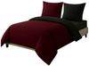 Leonado Vicenti Bettwäsche Luxus Satin-Bettwäsche aus 100 % Baumwolle, Satin, 4 teilig, Wendebettwäsche, hochwertig, dezenter Glanz, Unifarben, Anthrazit Bild 1