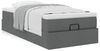 vidaXL Ottoman-Bett mit Matratze Dunkelgrau 80x200 cm Stoff 3311065 Bild 4