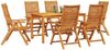 vidaXL Garten Essgruppe 7 pcs Braun Massivholz Akazie 3375625 Bild 2