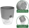 OSTWOLKE Kräutertopf mit Selbstbewässerung Blumentopf Fensterbank Kräutergarten 3er Set, Pflanzentopf Plantpot Bild 3