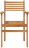 vidaXL Stuhl 6 pcs Braun 56 x 55 x 90,5 cm Massivholz Teak 3375764 Bild 5