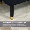 Sitzbank Samt mit Stauraum, 107 x 42 x 65 cm, Schwarz Bild 5
