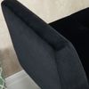 Sitzbank Samt mit Stauraum, 107 x 42 x 65 cm, Schwarz Bild 4