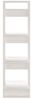 vidaXL Bücherregal/Raumteiler Weiß 41x35x125 cm Massivholz Kiefer 813865 Bild 4