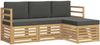 vidaXL Outdoor-Sofagarnitur 4 pcs Weiß und Anthrazit 3391617 Bild 2