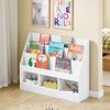SoBuy KMB118-W Kinderregal, Spanplatte, Papierfurnier, Weiß, 100 x 80 x 30 cm Bild 4