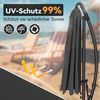 FIVMEN Sonnenschirm Sonnenschirm Alu Sonnenschirme mit kurbel Höhenverstellbarer, Gartenschirm UV Schutz Balkonschirme für Garten Balkon Bild 3