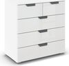 rauch Aditio Box, Kommode, 5 Schubladen, mit Glasfront, mit Softclose-Funktion, Farbe Weiß, BxHxT 80x81x42cm Bild 3
