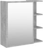 vidaXL Bad-Spiegelschrank Betongrau 62,5x20,5x64 cm Holzwerkstoff 803312 Bild 3