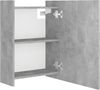 vidaXL Bad-Spiegelschrank Betongrau 62,5x20,5x64 cm Holzwerkstoff 803312 Bild 4