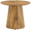 BBWL Couchtisch 50 cm Naturholzoptik MDF Beistelltisch kompakt, Runder Kaffeetisch Wohnzimmer Balkon vielseitig einsetzbar Bild 2