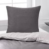 Traumschlaf Mako-Satin Wendebettwäsche Texture|Kissenbezug einzeln 40x80 cm| dunkelgrauTraumschlaf Mako-Satin Wendebettwäsche Texture Bild 2