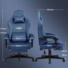 GTPLAYER Gaming-Stuhl Stoff Gaming Chair Ergonomisch Bürostuh PC Stuhl, 150kg Belastbarkeit, Schreibtischstuh mit Federsitzkissen und Fußstütze Bild 3
