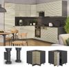 Eckunterschrank Fame-Line Eiche Paneel 80.5 cm , AP Marmor Vicco Bild 3