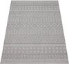 Paco Home In-& Outdoor Teppich Balkon Terrasse Küchenteppich Modernes Boho Ethno Muster, Grösse:133x190 cm, Farbe:Grau 3 Bild 5