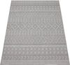 Paco Home In-& Outdoor Teppich Balkon Terrasse Küchenteppich Modernes Boho Ethno Muster, Grösse:133x190 cm, Farbe:Grau 3 Bild 4