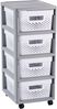 CURVER INFINITY KD 4X11L DURCHBROCHENES REGAL /GRAU/WEISS Bild 1