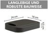 Hausfelder Mülleimer Deckel für Mülleimer 10l l in schwarz, Made in Germany, Klapp- und Schwingdeckel, robuste Konstruktion Bild 2