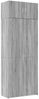 vidaXL Hochschrank Grau Sonoma 80x42,5x225 cm Holzwerkstoff 3281355 Bild 2