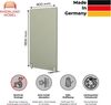 Rheinland Möbel FocusWall STW0818 – Akustik-Stellwand 800×1800 mm in Stofffarbe Oyster inkl. Standfüßen – Schreibtisch-Trennwand für Büro & Homeoffice – Schallschutz – Made in Germany Bild 2